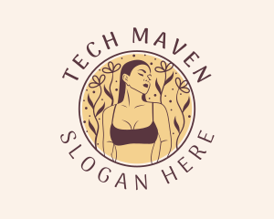 Flower Woman Lingerie logo design