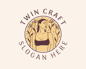 Flower Woman Lingerie logo design