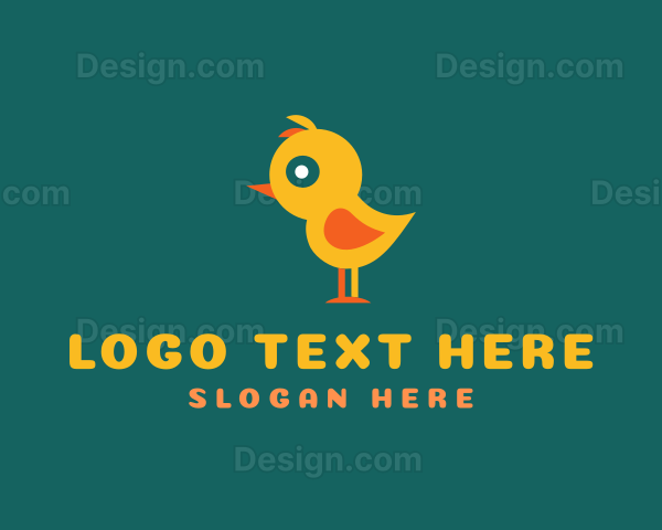 Cute Baby Chick Logo