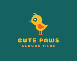 Cute Baby Chick  logo design
