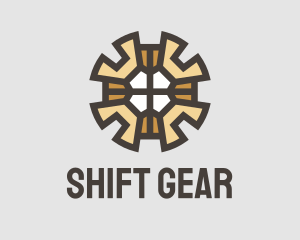 Gear Wrench Pattern logo design