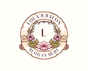 Elegant Floral Boutique logo design