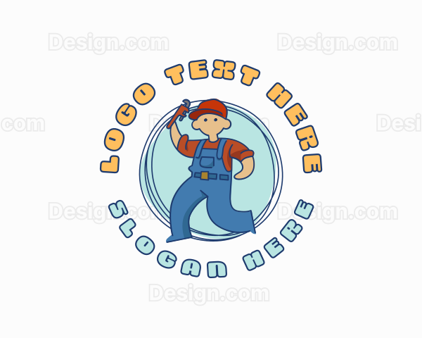 Repair Plumber Mascot Logo