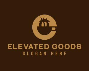 Brown Coffee Mug logo design