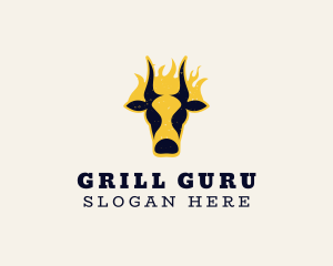 Grill Cow Fire logo