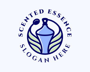 Blue Leaf Fragrance logo design