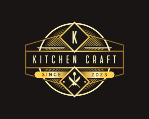Luxury Kitchen Restaurantt logo design