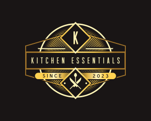 Luxury Kitchen Restaurantt logo design