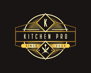 Luxury Kitchen Restaurantt logo design