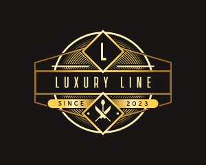 Luxury Kitchen Restaurantt logo design