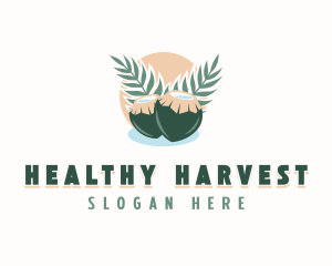 Healthy Organic Coconut  logo design