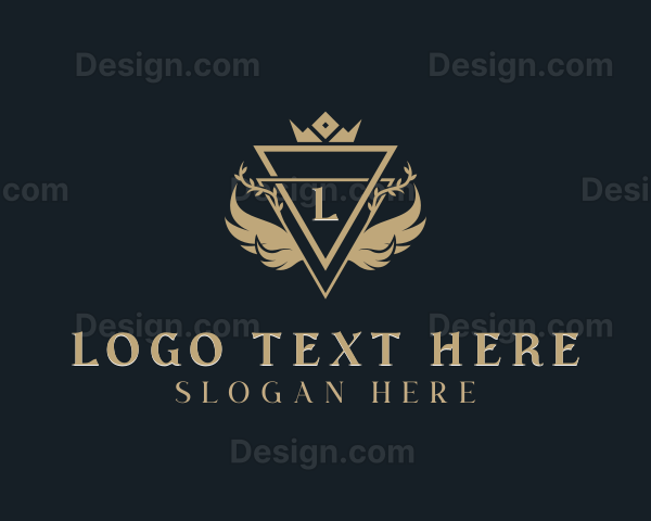 Luxurious Wreath Crown Logo