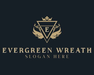 Luxurious Wreath Crown  logo design