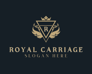 Luxurious Wreath Crown  logo design