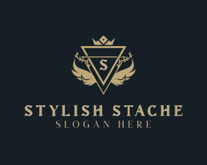 Luxurious Wreath Crown  logo design