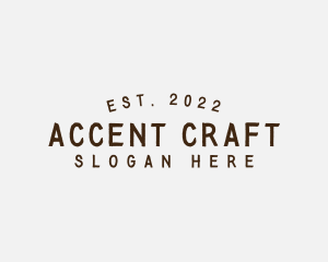 Simple Hipster Craft logo design