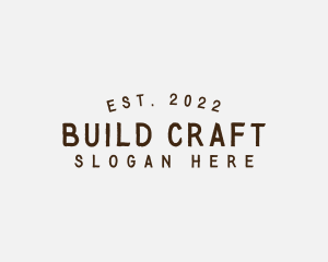 Simple Hipster Craft logo design