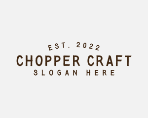 Simple Hipster Craft logo design