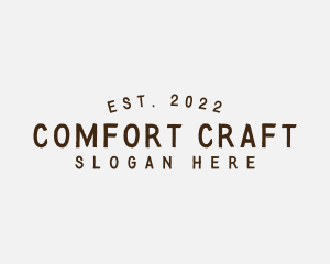 Simple Hipster Craft logo design