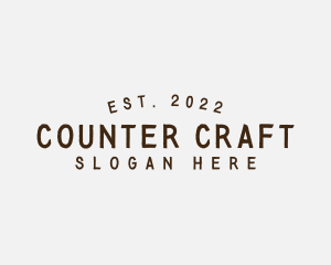 Simple Hipster Craft logo design