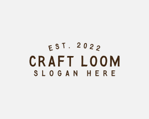 Simple Hipster Craft logo design