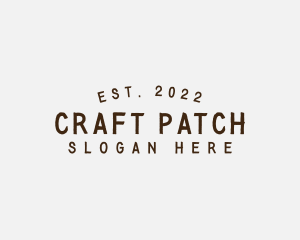 Simple Hipster Craft logo design