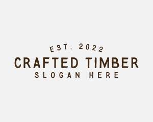 Simple Hipster Craft logo design