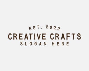 Simple Hipster Craft logo design