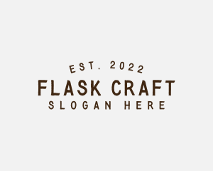 Simple Hipster Craft logo design