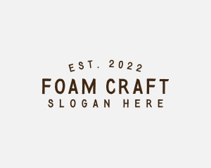 Simple Hipster Craft logo design