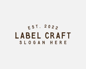 Simple Hipster Craft logo design