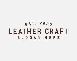 Simple Hipster Craft logo design