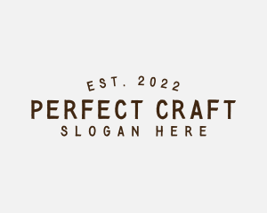 Simple Hipster Craft logo design