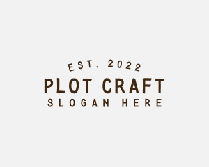 Simple Hipster Craft logo design