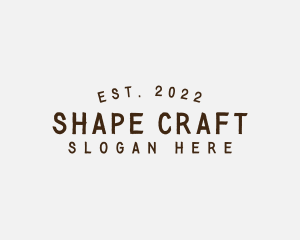 Simple Hipster Craft logo design