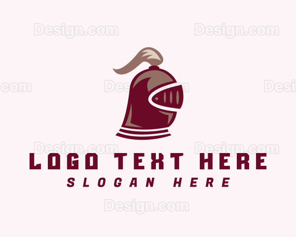 Medieval Knight Helmet Logo