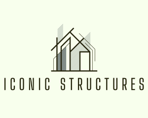 Home Scaffolding Structure logo design