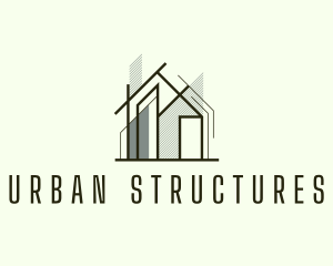 Home Scaffolding Structure logo design