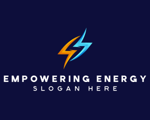 Lightning Flash Power logo design