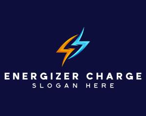 Lightning Flash Power logo design