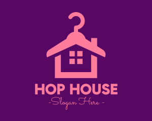 Pink Fashion House logo design