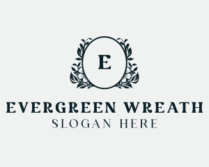 Elegant Floral Wreath logo design