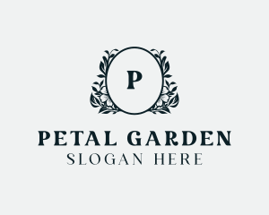 Elegant Floral Wreath logo design