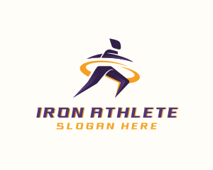 Athlete Marathon Runner logo design