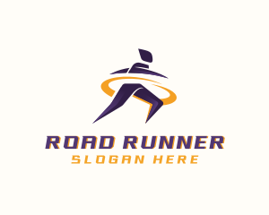 Athlete Marathon Runner logo design