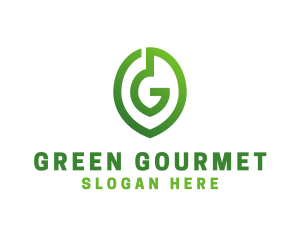 Green G Leaf  logo