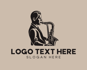 Saxophone Musician Concert logo
