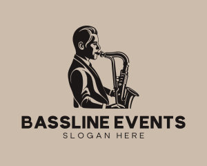 Saxophone Musician Concert logo