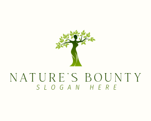 Natural Woman Tree logo design