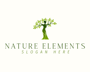 Natural Woman Tree logo design